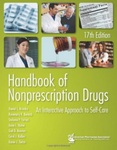 Book Cover: Handbook of Nonprescription Drugs: An Interactive Approach to Self-Care