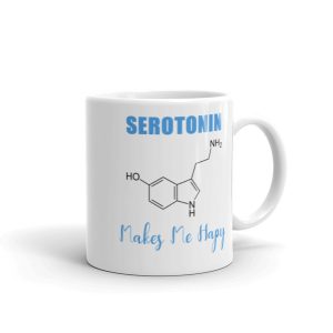Serotonin makes me happy mug