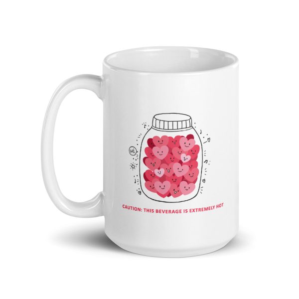 Hot beverage mug with lovely hearts - Image 5