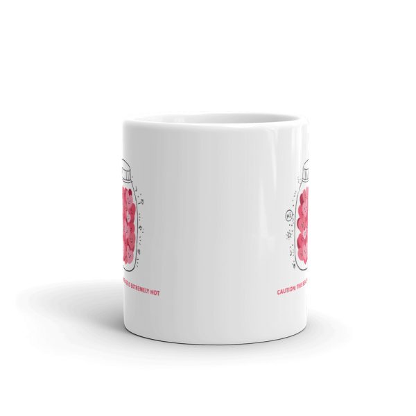 Hot beverage mug with lovely hearts - Image 3